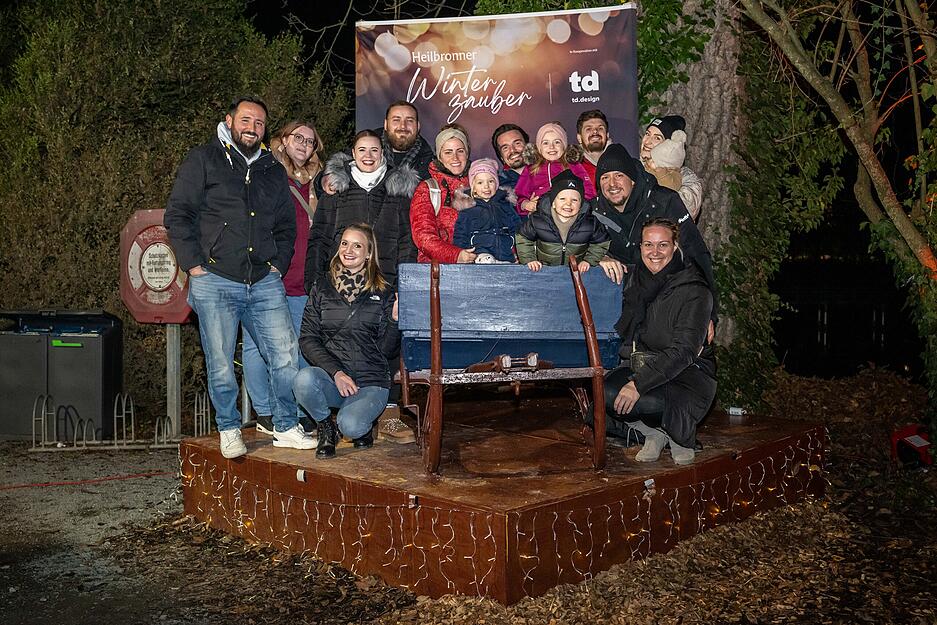 Eine Gruppe Besucher bei einem beliebten Foto-Spot.