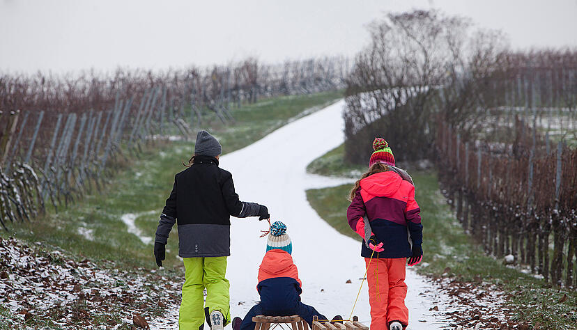 Schneefall in der Region