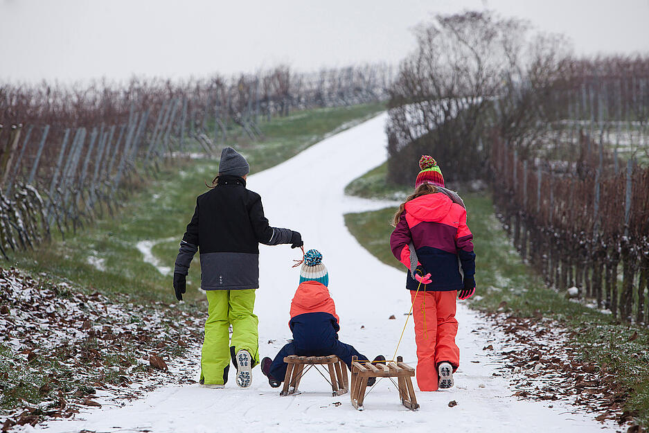 Schneefall in der Region