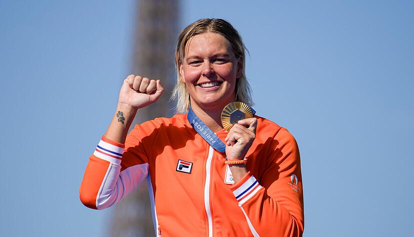 Im vergangenen Sommer gewann van Rouwendaal Olympia-Gold in Paris. Im vergangenen Sommer gewann van Rouwendaal Olympia-Gold in Paris.