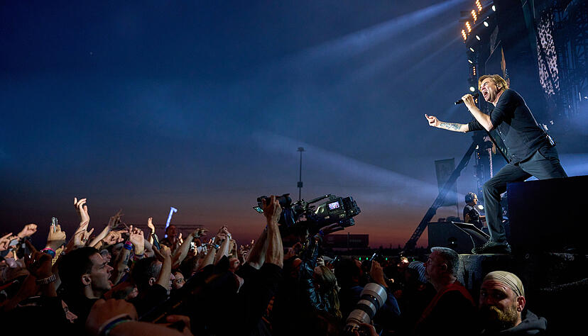 S&auml;nger Campino beim Festival &bdquo;Rock am Ring&ldquo; spielte mit der Punkband &bdquo;Die Toten Hosen&ldquo; auf der Hauptb&uuml;hne.