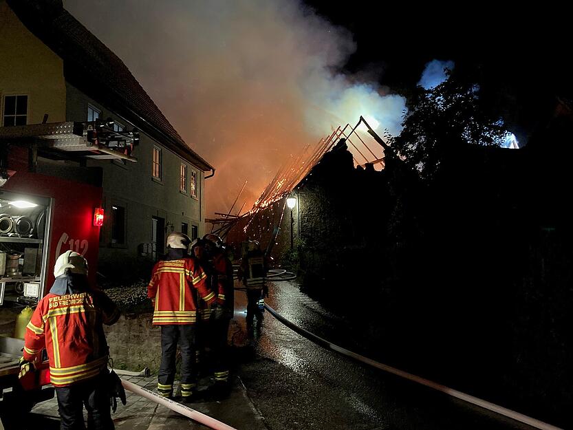 Brand in Bad Friedrichshall-Duttenberg
