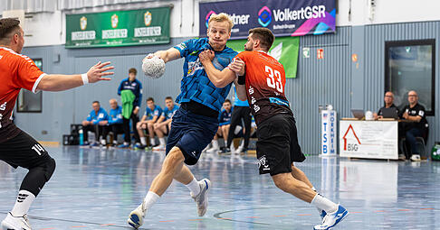 Andreas Schröder im Angriff. Der Ankerspieler des TSB Horkheim fehlte am Schluss durch eine Zeitstrafe. Das war ein Grund für den verpassten Sieg gegen den VfL Pfullingen.