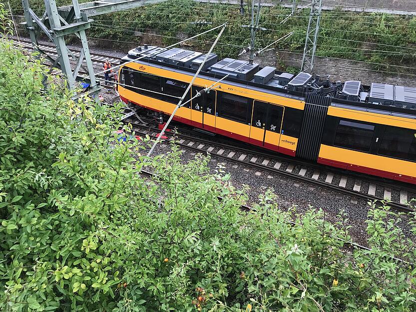 Stadtbahn bei Bad Friedrichshall entgleist
