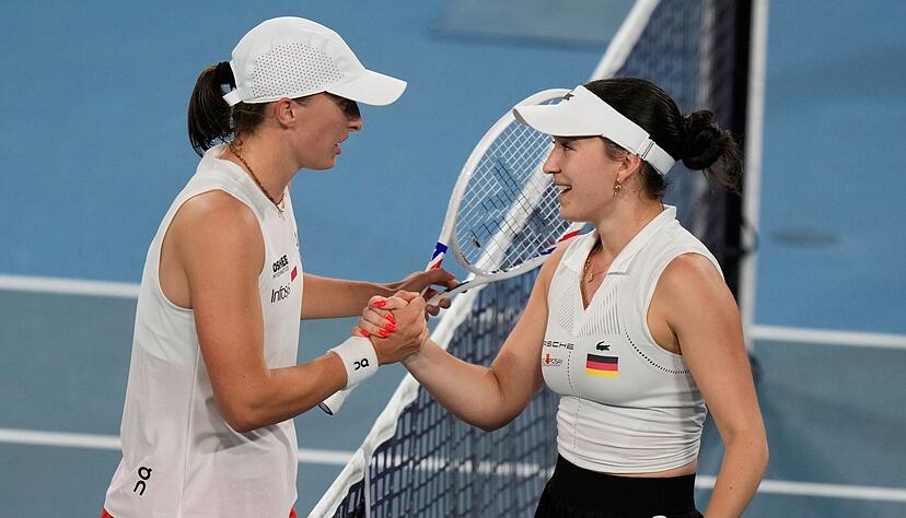 Trotz starker Leistung musste sich Eva Lys gegen Iga Swiatek geschlagen geben.