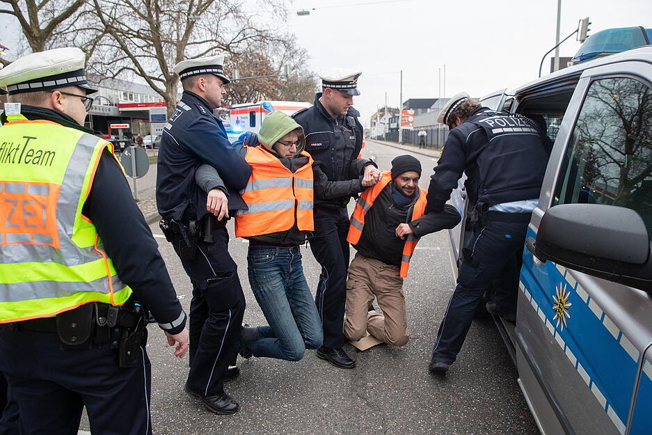 "Letzte Generation" protestiert in Heilbronn