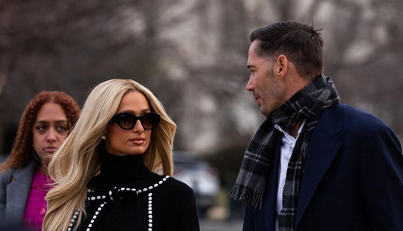 Nach Washington begleitet wurde Hilton von ihrem Ehemann Carter Reum. Nach Washington begleitet wurde Hilton von ihrem Ehemann Carter Reum.