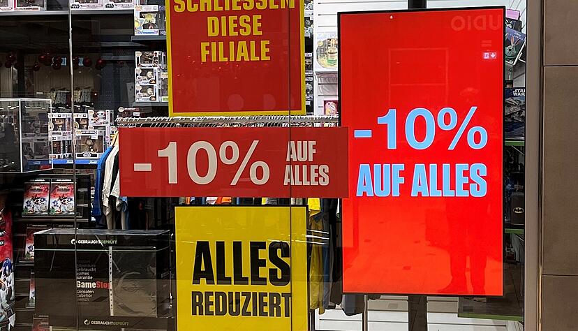 Der Schlussverkauf läuft: Ende Januar verlässt der Spielehändler Gamestop die Heilbronner Stadtgalerie.