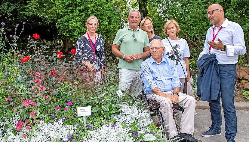 Wolfgang Schäuble war mehrmals zu Gast in Heilbronn, hier besuchte er 2019 die Buga mit Tochter Christine Strobl und Schwiegersohn Thomas.
Foto:Archiv