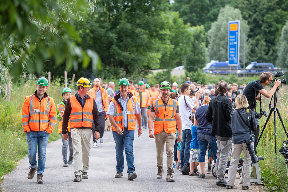 Brücken-Sprengung auf der A6