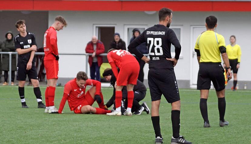 Ausfallrisiko: Auch beim Vorbereitungsspiel gegen Pfedelbach traten bei Ilshofen bekannte Verletzungsprobleme &minus; hier bei Sascha Esau &minus; auf.