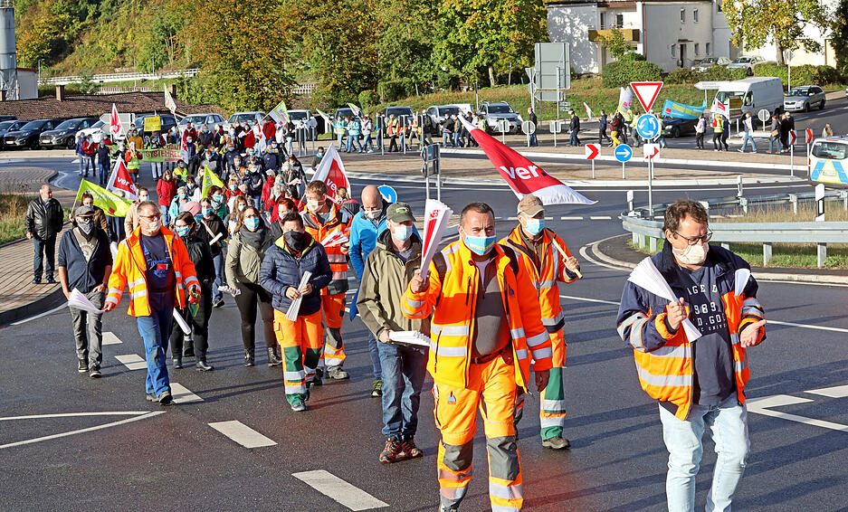 Verdi-Streik in Gundelsheim