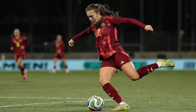 Sechs Mal trug Mara Alber bereits das Trikot der deutschen U23-Nationalmannschaft, zuletzt Anfang Dezember. Dabei erzielte sie zwei Tore. Sechs Mal trug Mara Alber bereits das Trikot der deutschen U23-Nationalmannschaft, zuletzt Anfang Dezember. Dabei erzielte sie zwei Tore.
