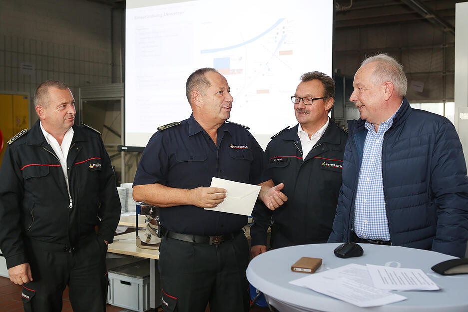 Unwetter-&Uuml;bung Feuerwehr Bad Friedrichshall mit Neckarsulm und Werksfeuerwehr Audi