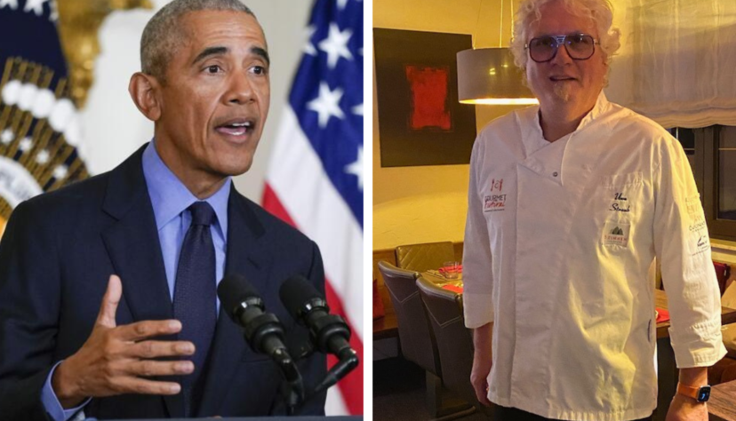 Der Gourmetkoch Uwe Straub (rechts) ist mit Barack Obama verwandt. Der Gourmetkoch Uwe Straub (rechts) ist mit Barack Obama verwandt.