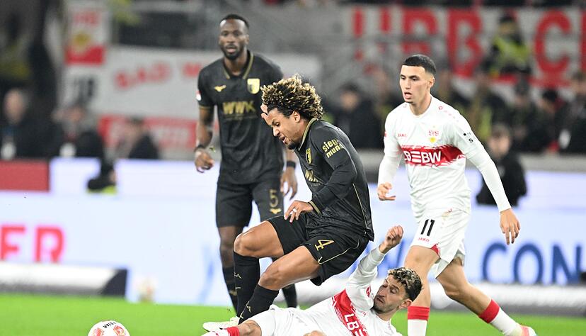 Stuttgart und Augsburg lieferten sich eine intensive Partie. Stuttgart und Augsburg lieferten sich eine intensive Partie.