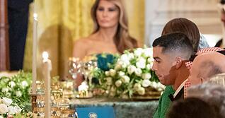 Gast im Weißen Haus: Superstar Cristiano Ronaldo.