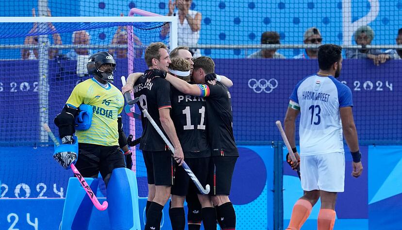 Christopher R&uuml;hr traf f&uuml;r Deutschland gegen Indien.