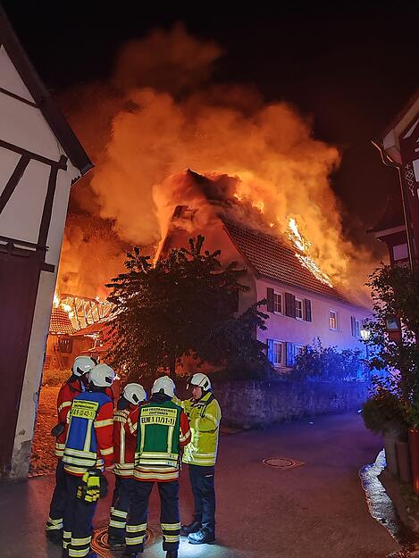 Brand in Bad Friedrichshall-Duttenberg