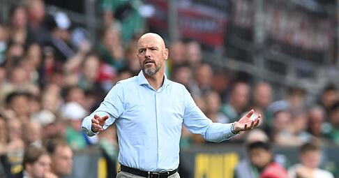 Leverkusens Trainer Erik ten Hag.