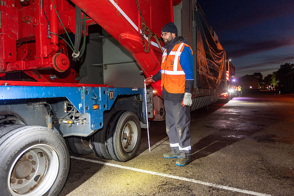 Schwerlasttransport Gro&szlig;transformator