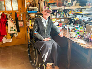 Jens Traub malt momentan zwischen f&uuml;nf und zehn Stunden am Tag.