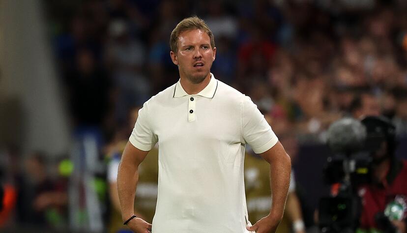 Bundestrainer Julian Nagelsmann ist verärgert über die Leistung der Nationalmannschaft. Bundestrainer Julian Nagelsmann ist verärgert über die Leistung der Nationalmannschaft.
