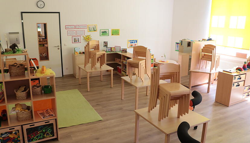 Die seinerzeit frisch renovierten R&auml;ume im Kindergarten Bieringen. Nun muss die Gemeinde einen Teil der F&ouml;rderung f&uuml;r den Umbau zur&uuml;ckzahlen.