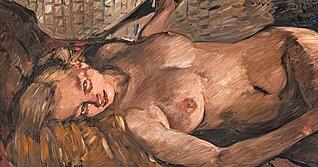 Lovis Corinth, Liegender weiblicher Akt, 1915