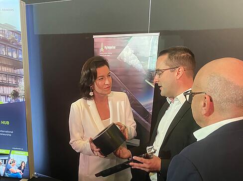 Auch Dorothee Bär besuchte die Neckarstadt Heilbronn am Dienstag.