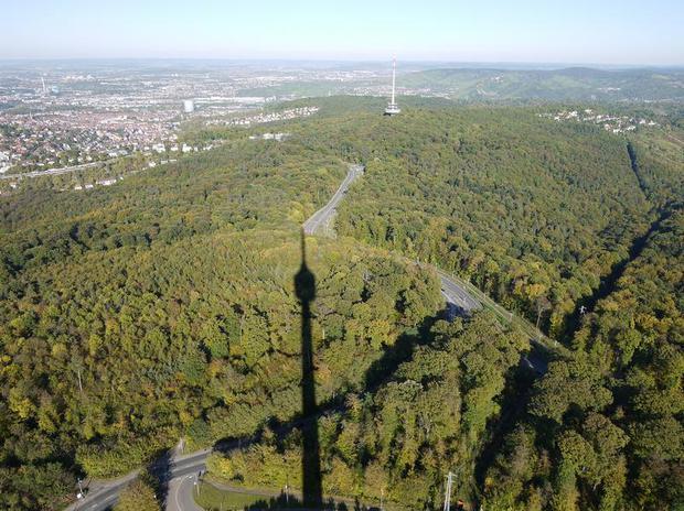 Die Sicht aus 150 Metern Höhe ist atemberaubend.