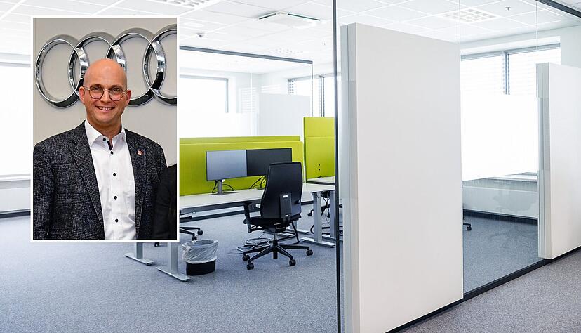 Vom Homeoffice zurück ins Büro? Der Ingolstädter Audi-Betriebsratschef Jörg Schlagbauer verweist auf die geltende Betriebsvereinbarung.